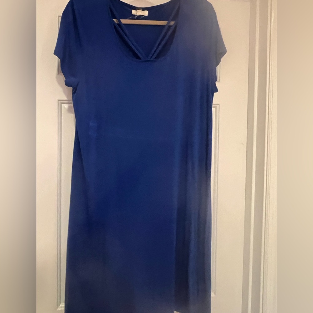 Cupio Sexy TShirt Dress in Bright Blue XL